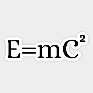 Einstein E=mC2 Sticker